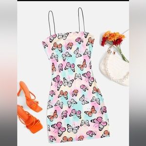 Butterfly mini dress